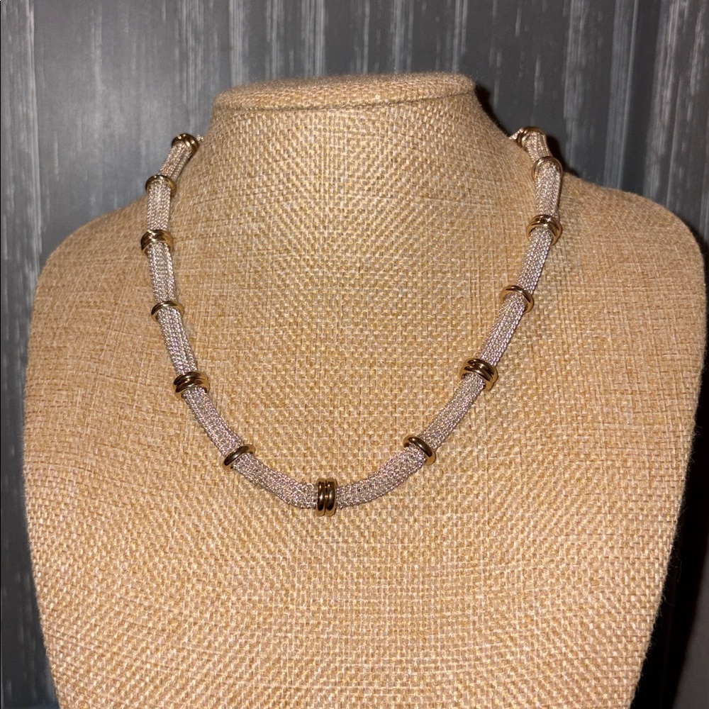 Giani Bernini Elegant Gold and Silver Multi Chain Necklace